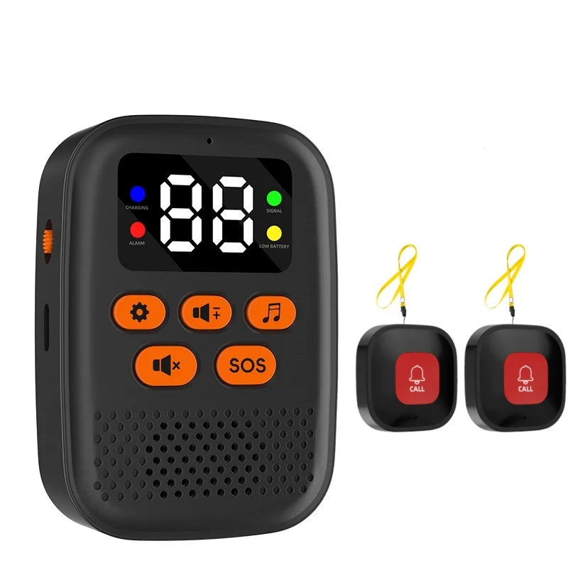 Wireless Caregiver Call Button and Pager Kit