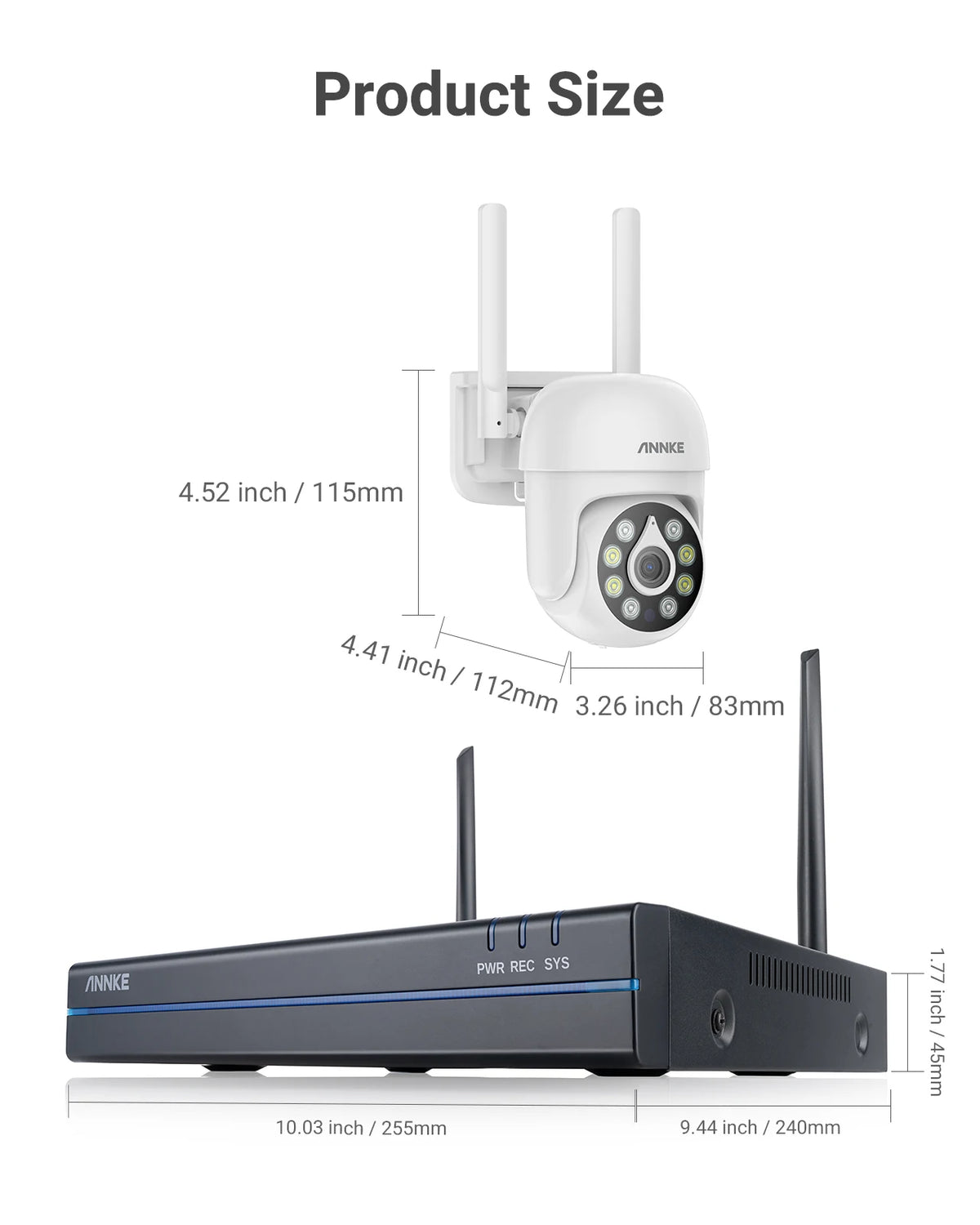 2-Pack 5MP Wireless IP Security Camera with Two-Way Audio