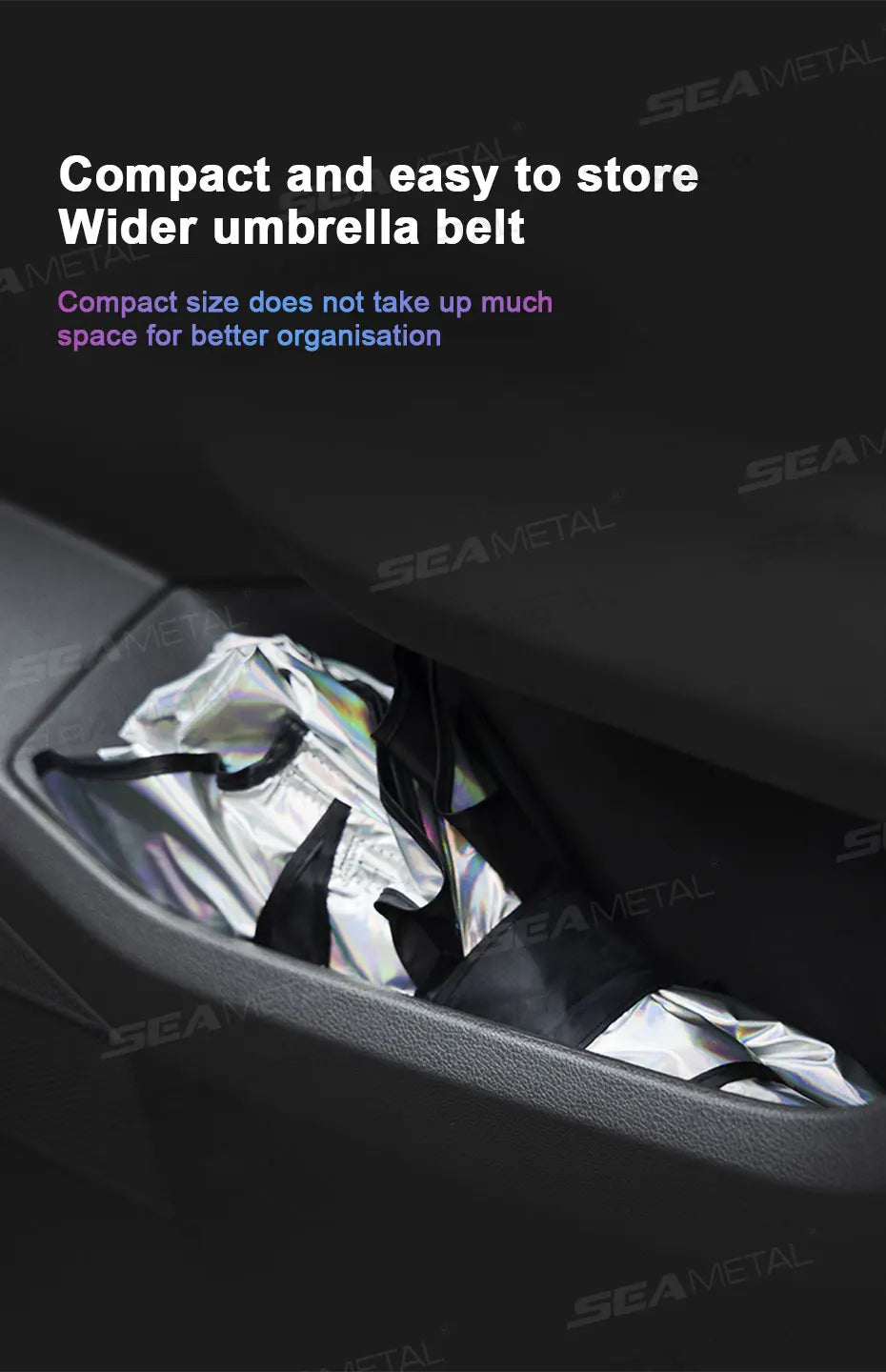 SEAMETAL Car Windshield Sun Shade Universal Front Window Sunshade Cover Summer Auto UV Reflection Film Umbrella Heat Insulation