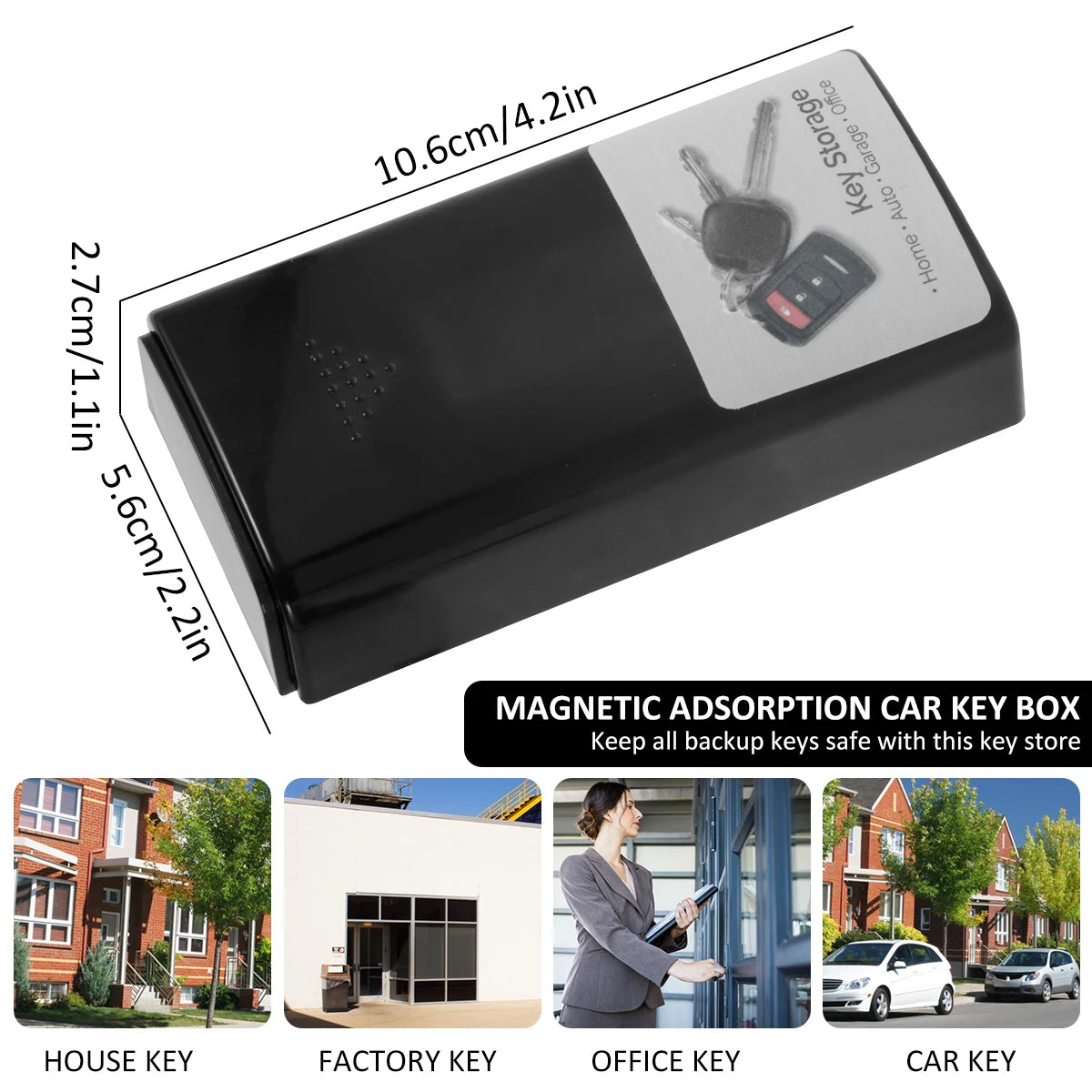 Magnetic Plastic Key Storage Box