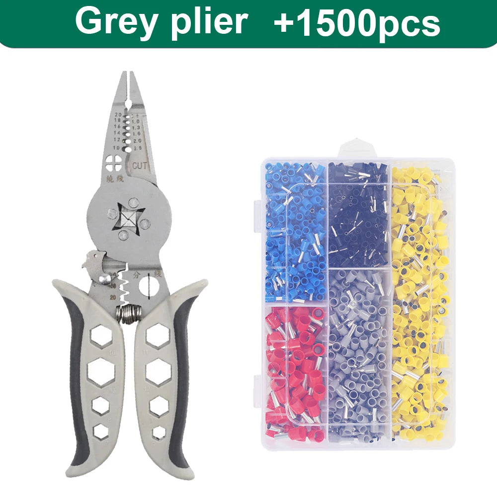 Multi Functional Electrician Tools Pliers Crimping Tool set For Wire Splitting And Stripping Specialized For Electricians