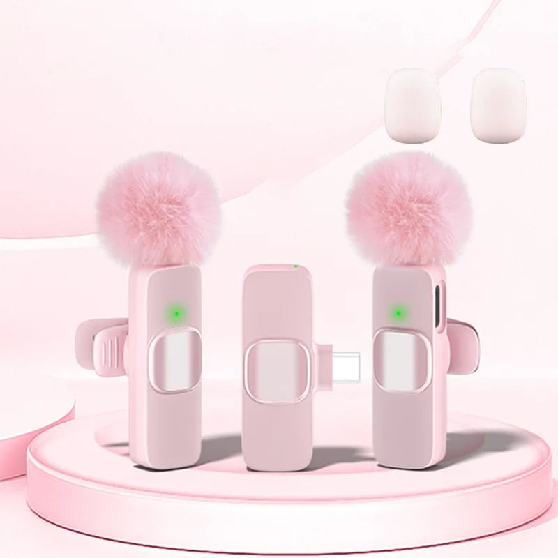 Trådløst lavalier-omvendt mikrofon mini slips støyreduksjon for iPhone 15/16/17 iPad Android Vlogging intervju - kompakt lydopptak