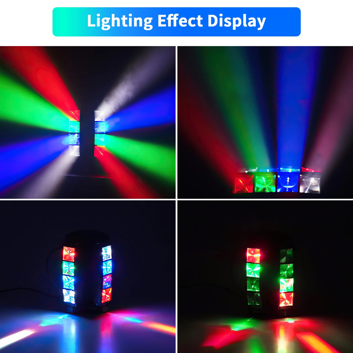 80W Mini Spider Moving Head Light RGBW LEDs DMX512