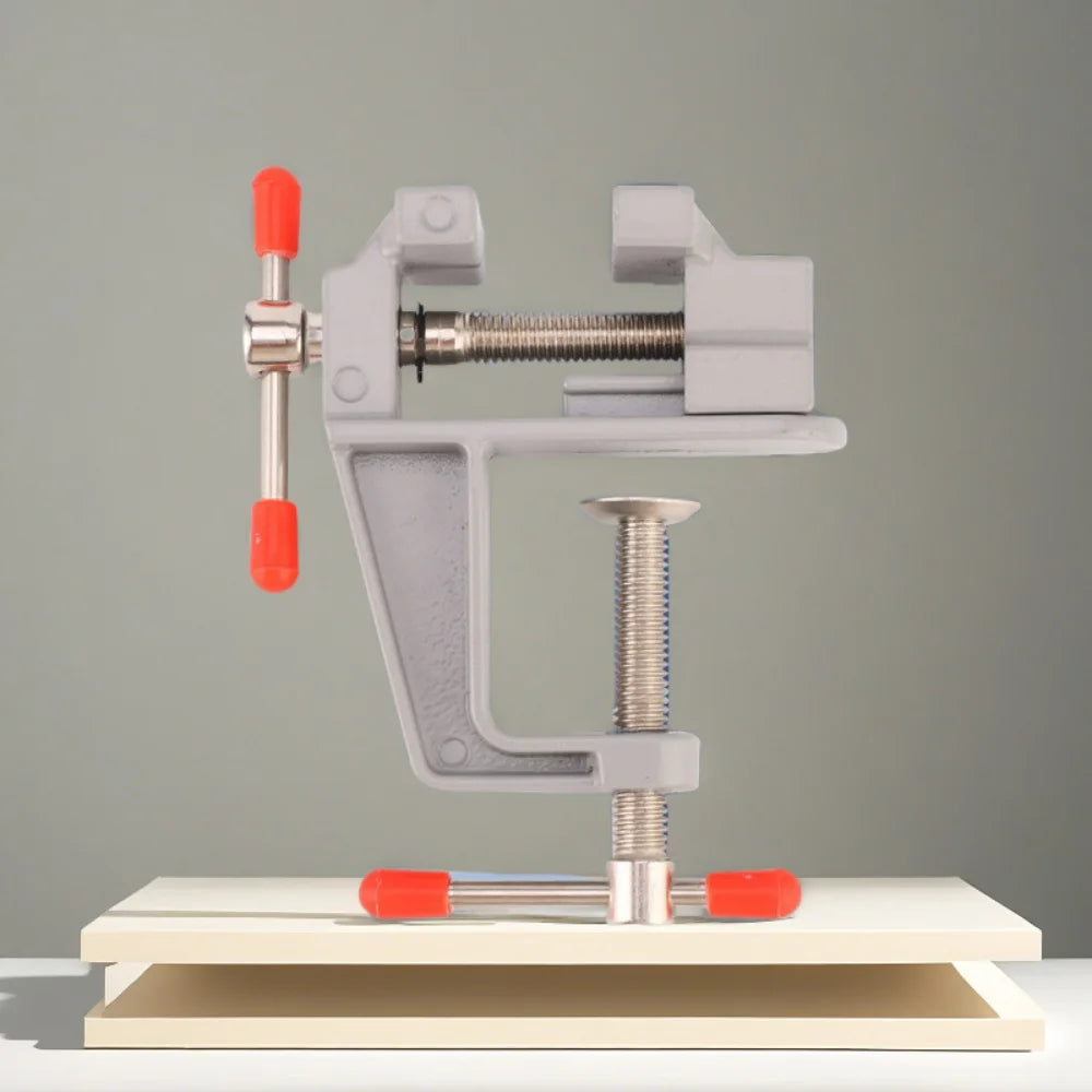 Mini tornillo de banco con abrazadera para manualidades y trabajos de ocio