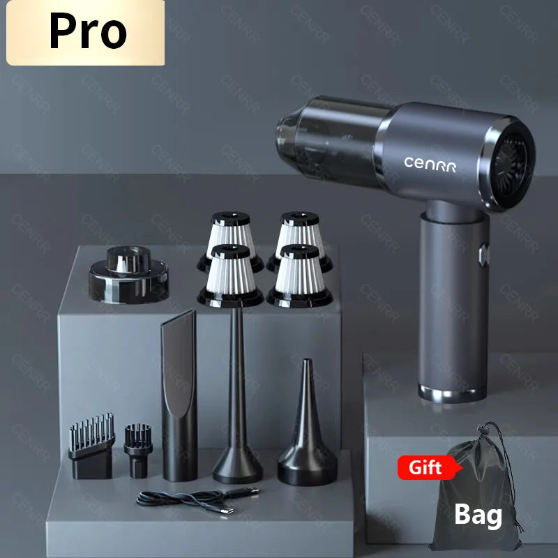 CENRR 210000PA Mini Car Vacuum Cleaner Wireless Powerful Vacuum Car Cleaner Handheld Portable Vacuum Cleaner Cleaning Machine 