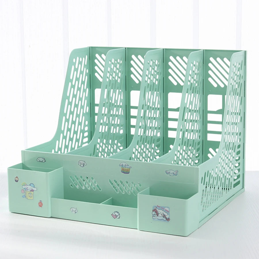 Four-Section Desktop File and Document Organiser