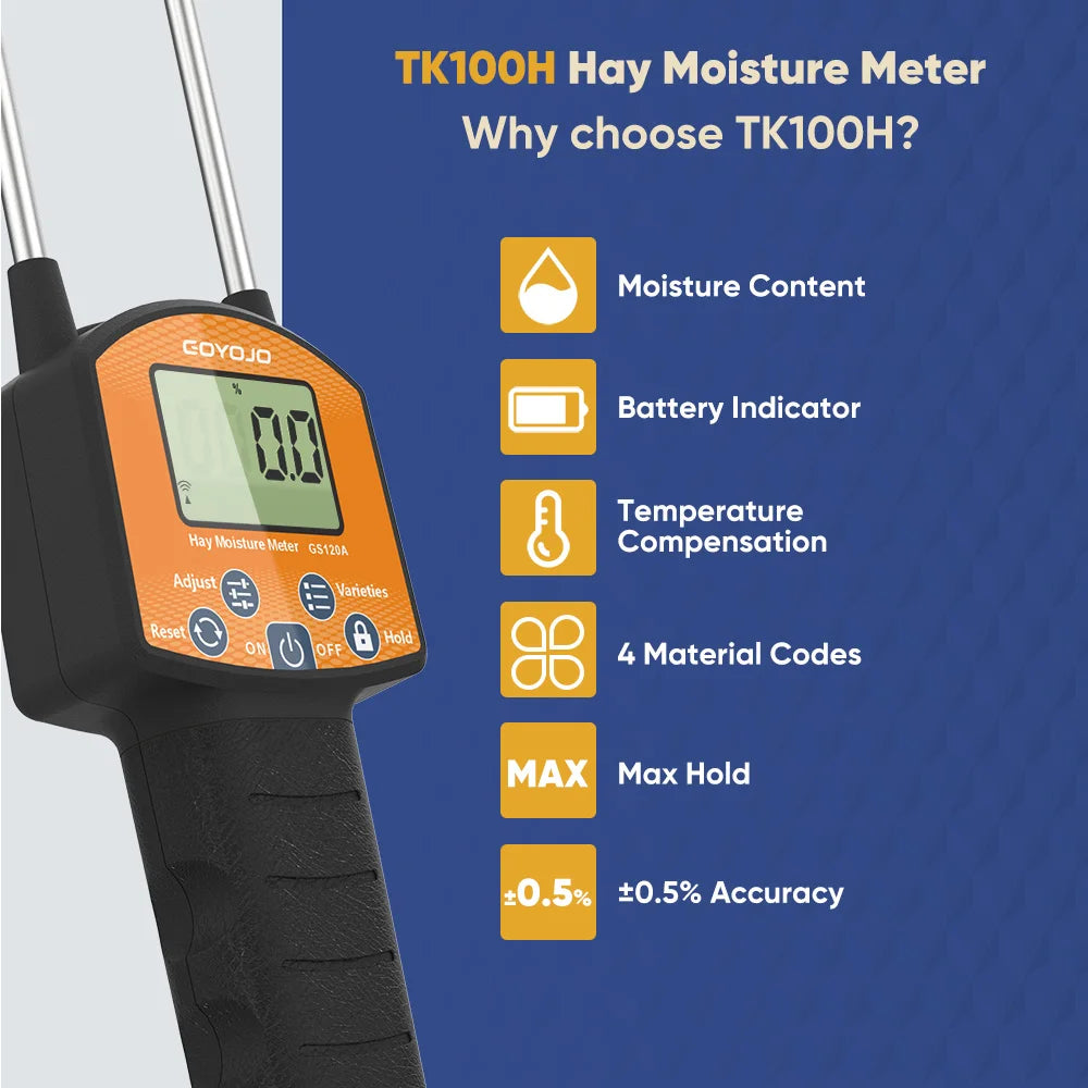 Langprobe digitalt hø/moisture meter