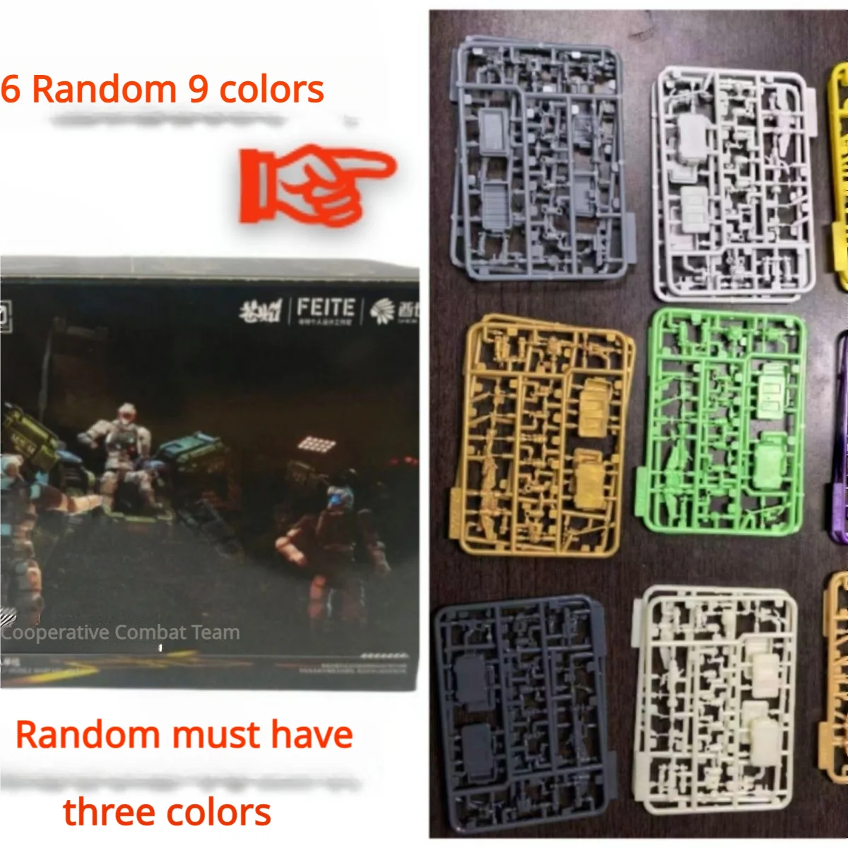 1:60 Robot Model Kit Set, Six Figures