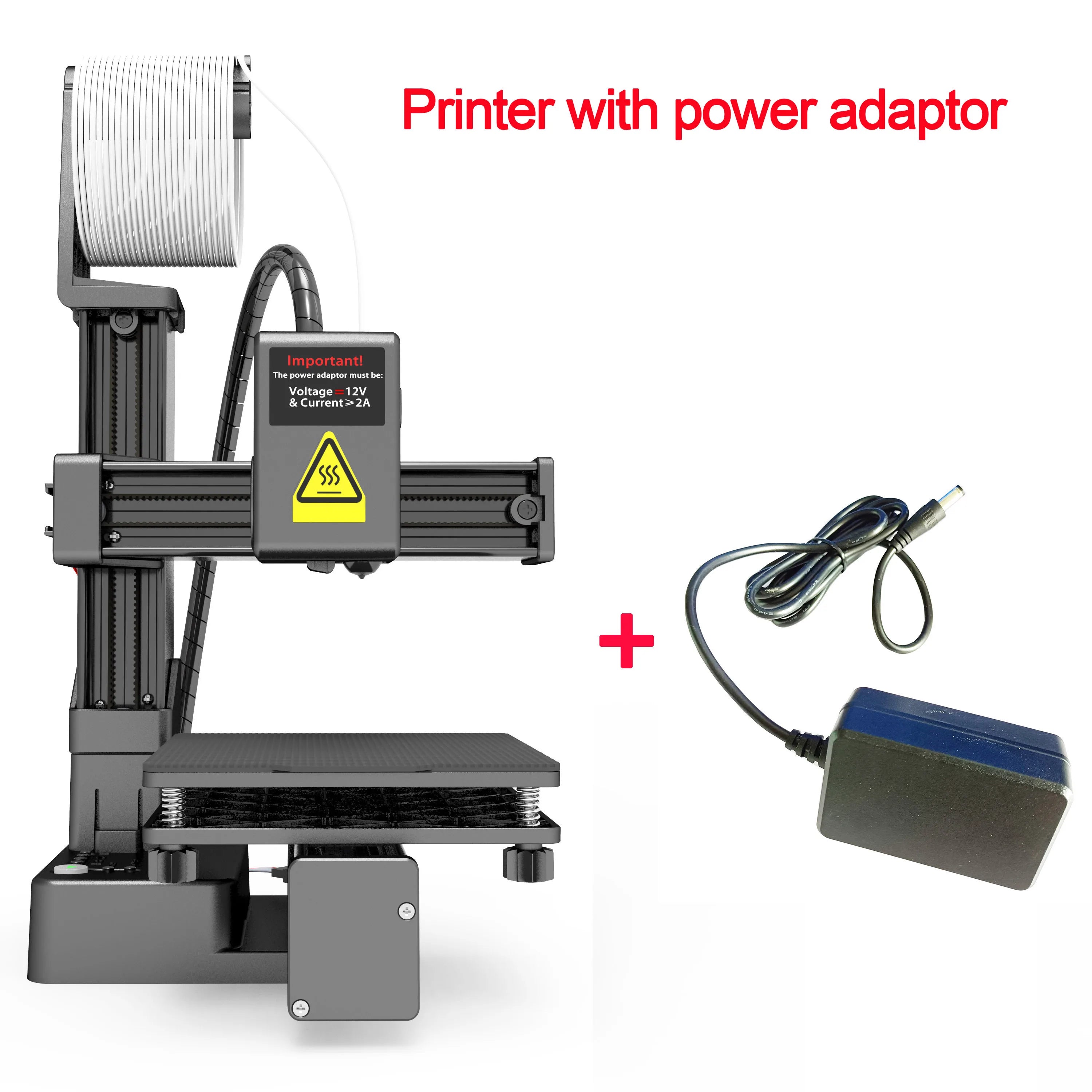 EasyThreed 3D Printer  Entry Level  Compatible with PLA TPU 1.75mm Filament  include Power Adaptor. 