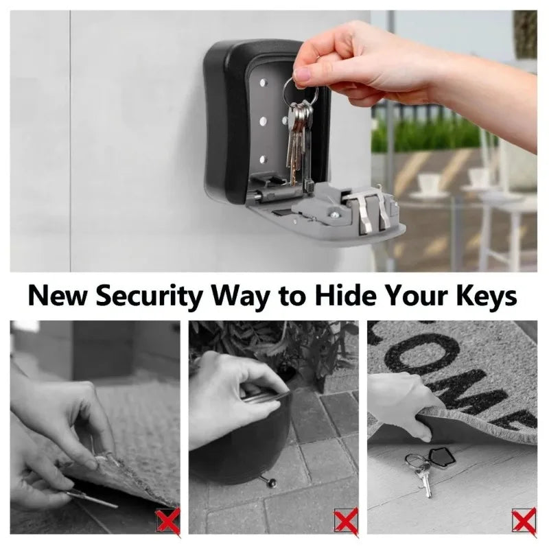 Wall-Mounted Combination Key Storage Box