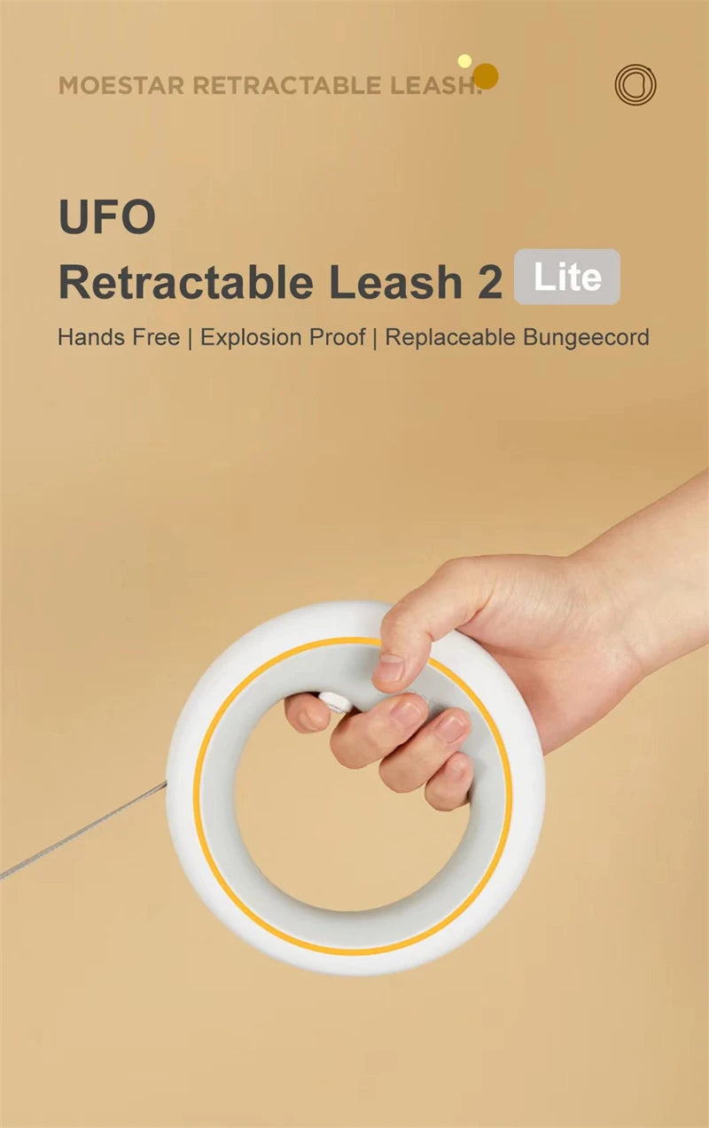 3m Retractable Dog Leash with One-Hand Brake & Anti-Slip Handle