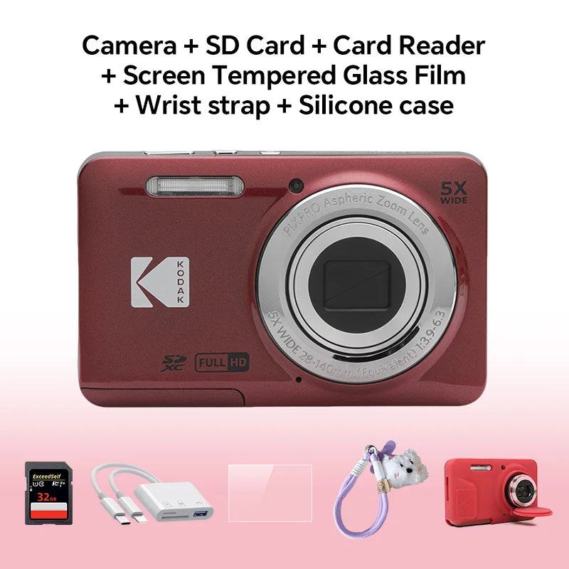 16MP Digital Camera with 5X Optical Zoom and Full HD Video