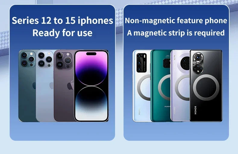 ice Cooling Magnetic Wireless Car Charger Stand for iPhone 16 15 14 13 12 Pro Max MacSafe Car Phone Holder Fast Charging Station 