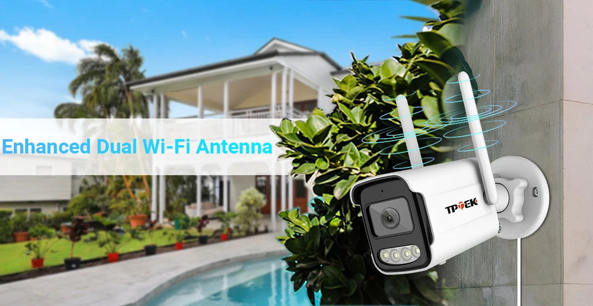 4K 8MP udendørs WiFi-sikkerhedskamera vandtæt