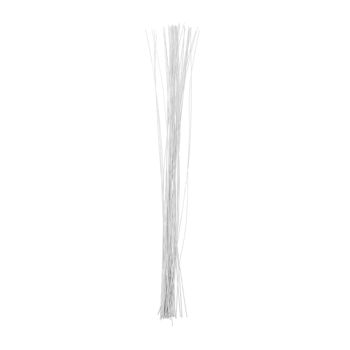 DIY 50 bucăți sârmă viță albă 40 cm, 24 gauge, tulpini artificiale de flori, materiale de decor pentru aranjamente handmade