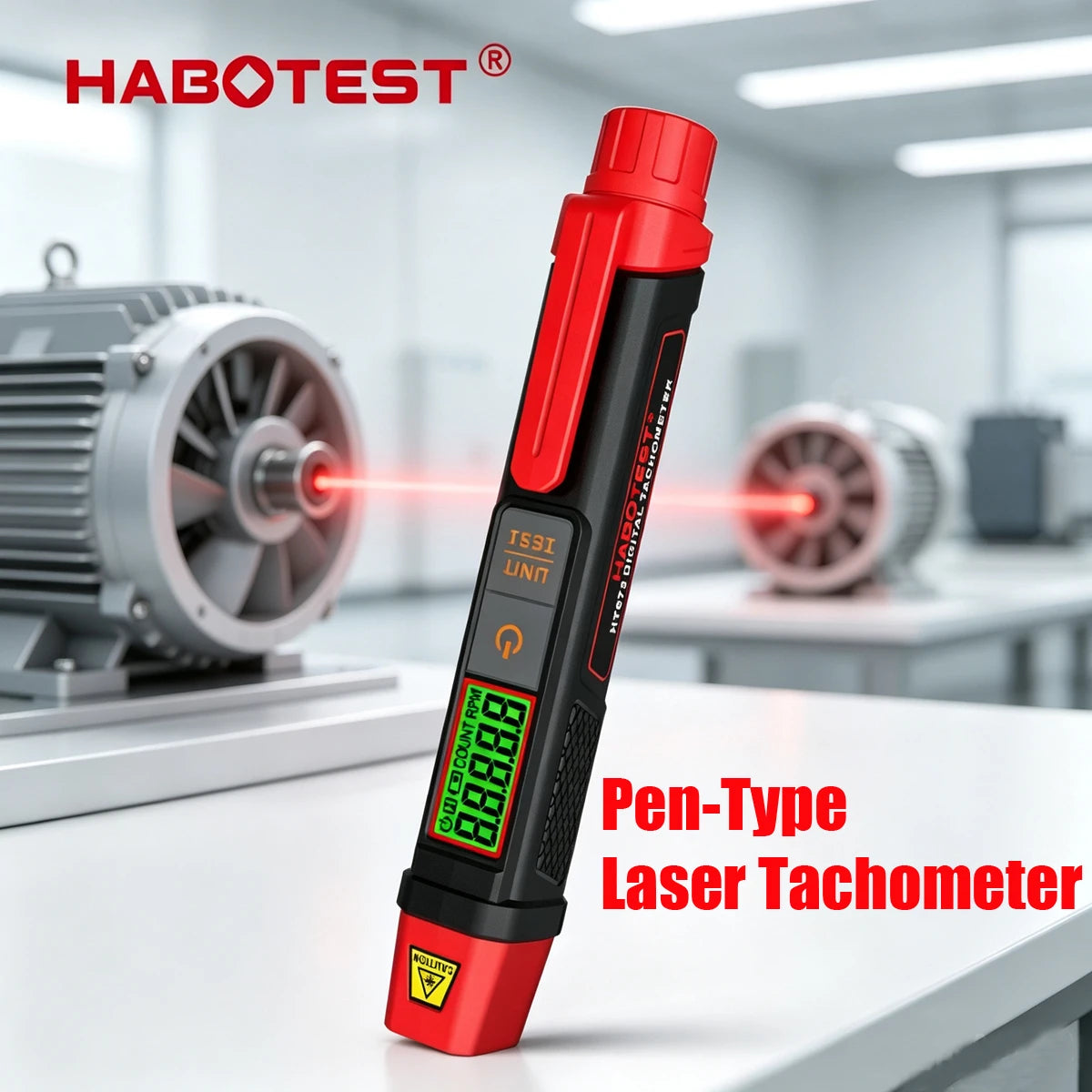 HT673 Pen-Style Laser Tachometer