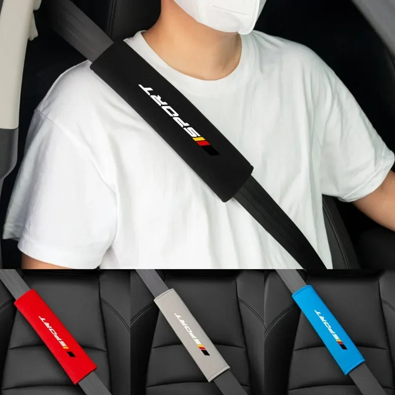 2 Pcs Soft and Comfortable Car Seat Belt Cushions, Personalized and Fashionable Seat Belt Cushions, Suitable for Vehicle Use