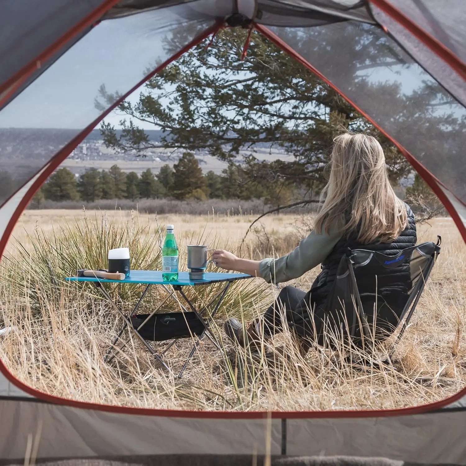 Ultralight Foldable Camping Chair 780g for Hiking and Travel