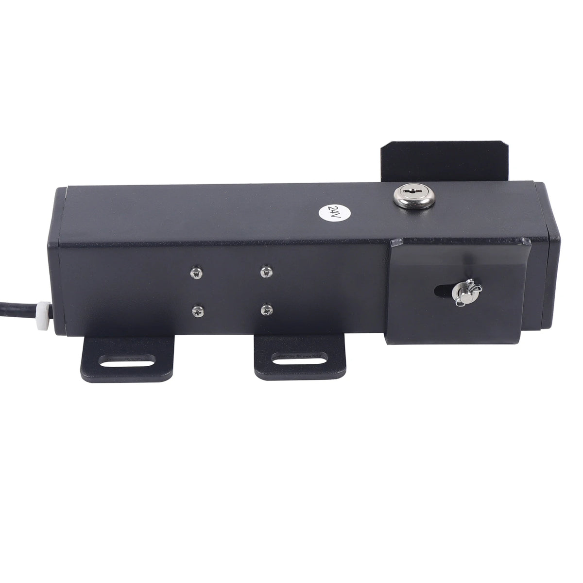 DC24V Electric Gate Lock IP44 Weatherproof Q235 Steel Automatic Locking Function with Keys, for Villas, Gardens, Courtyards, Residential Areas