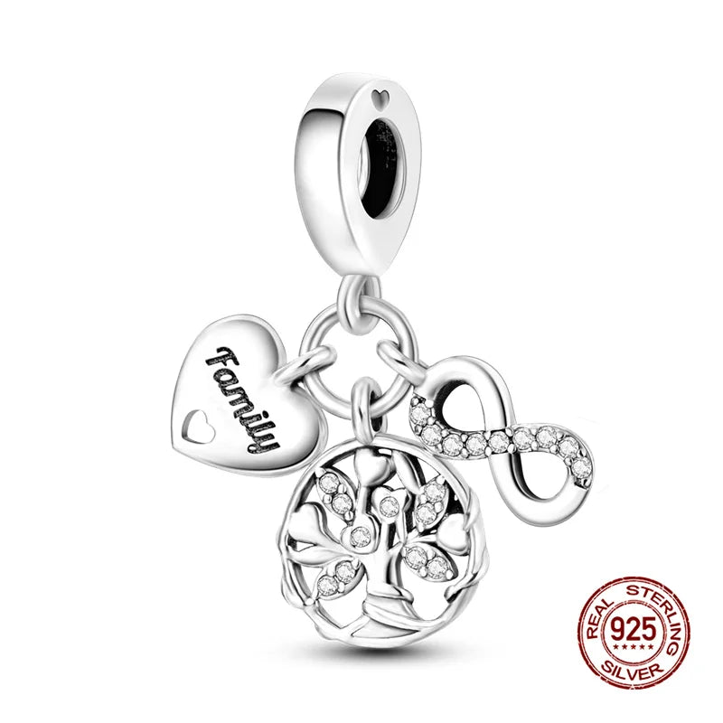 925 Silver Witch Charm Bead for Disney-Inspired Bracelets