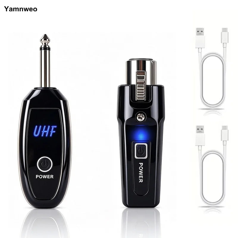 NXG N-008 Wireless Microphone Receiver & Transmitter with Smart Noise Reduction, XLR/6.35mm Plug-In Transmitter & Receiver Suitable for Recording, for Conferences, Stage Performances, - for Podcasts, Public Speaking, Events