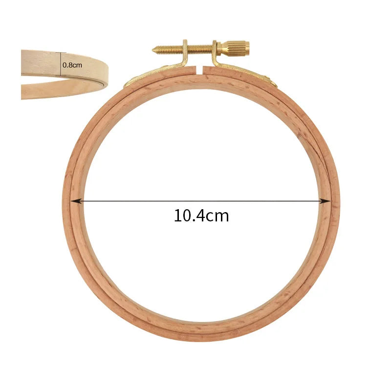 Beech Wood Embroidery Hoop for Cross Stitch, Nine Sizes