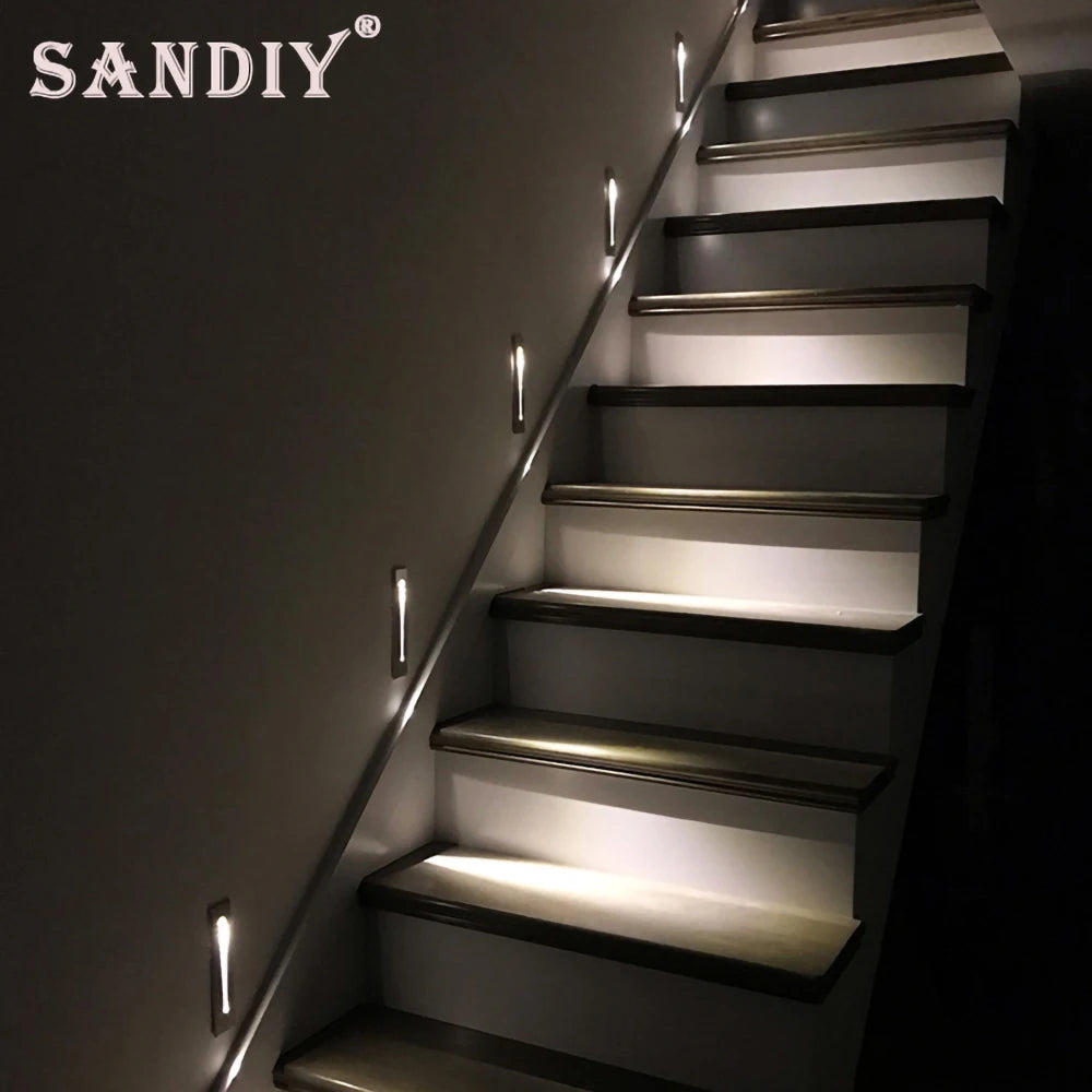 Recessed LED Stair Light - Sensor Options