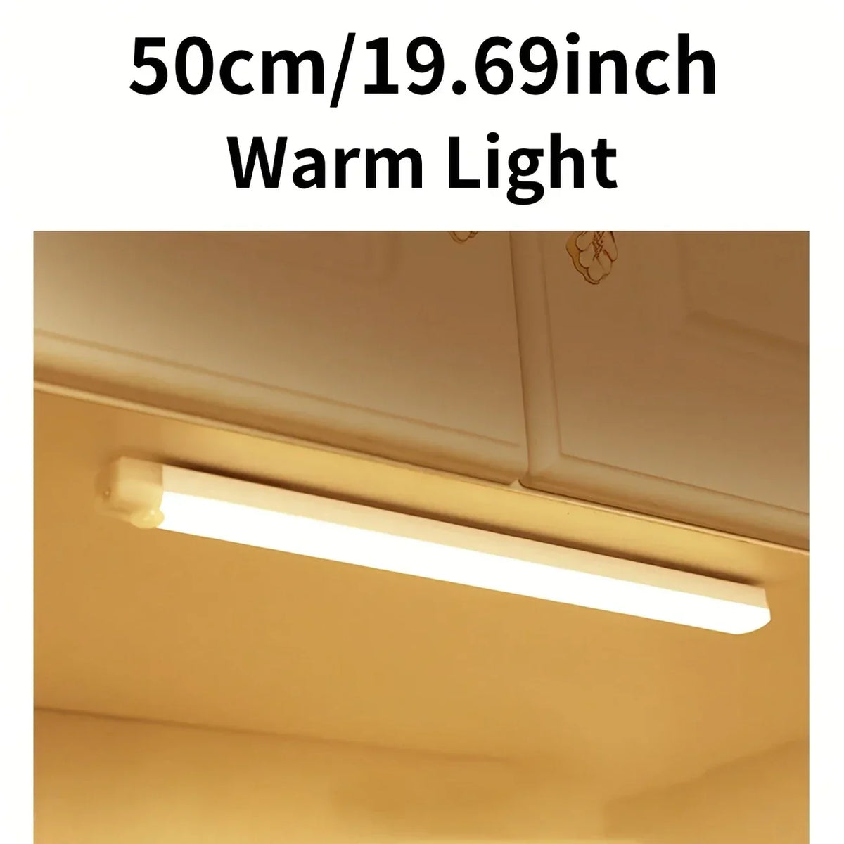 LED Motion Sensor Cabinet Light, Rechargeable Magnetic Strip