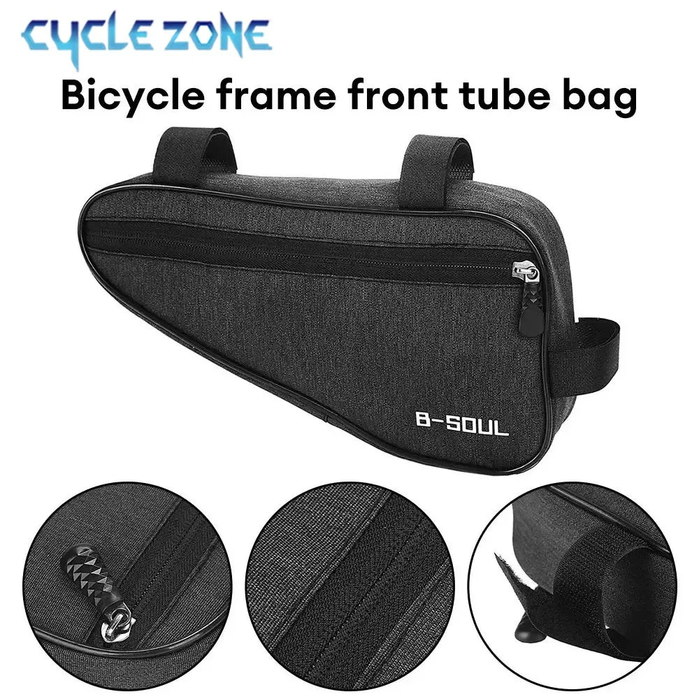 Borsa portaoggetti triangolare per telaio da bicicletta