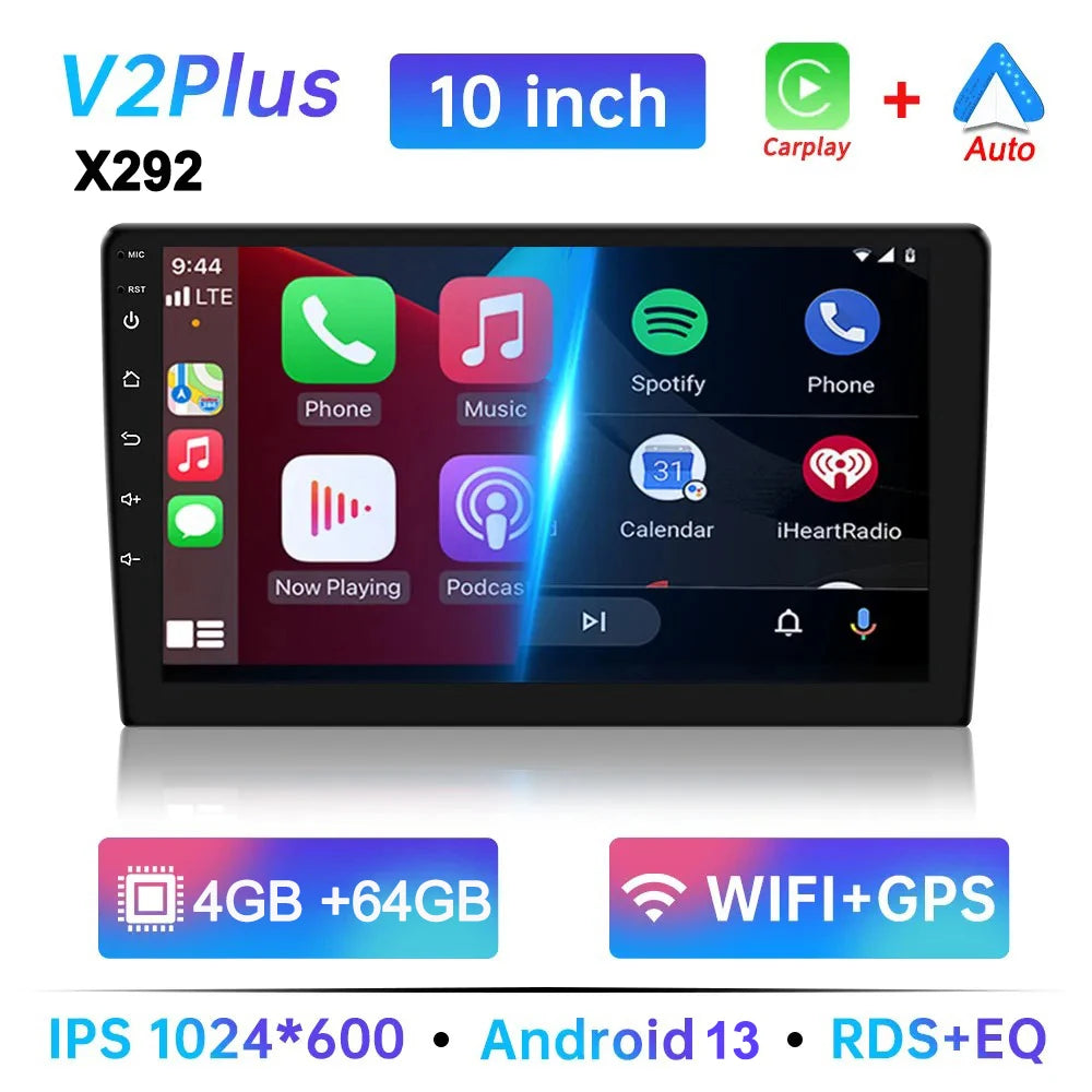 7/9/10 Inch Univerzális Android 13 Autórádió 64G Autorádió Android 2 Din Autórádió GPS BT Központi Multimédia Okos Autó Rendszerek