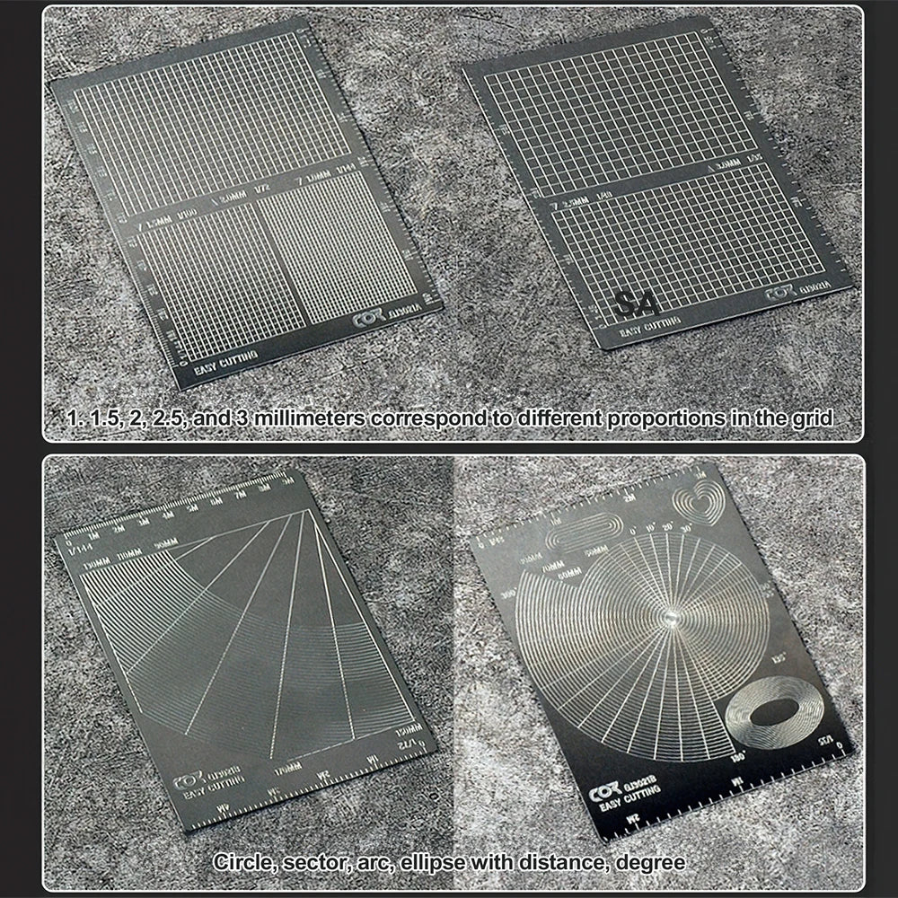 Stainless Steel Model Masking Cutting Template