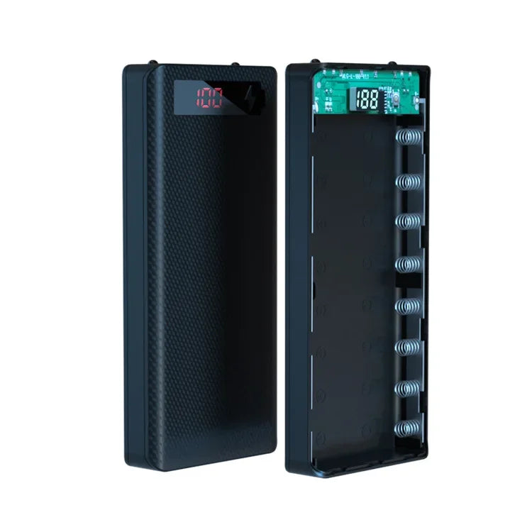 Dual USB Power Bank LED Shell DIY Shell 18650 Holder Cases Detachable Battery Charge Storage Box Without Battery For CellPhone 