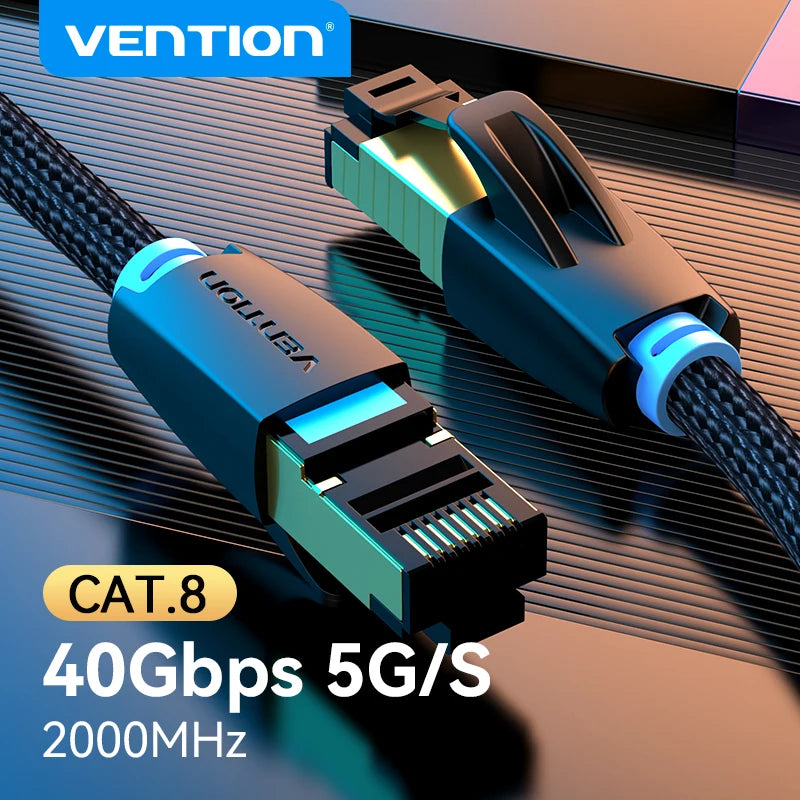 Braided Cat8 RJ45 Ethernet Cable - Length Options