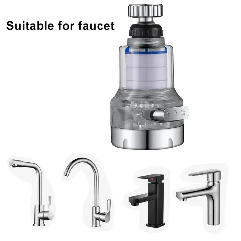 360 Rotating Water Purifier Filter Tap Universal For Kitchen Bathroom Shower Household Filter PP Cotton High Density 