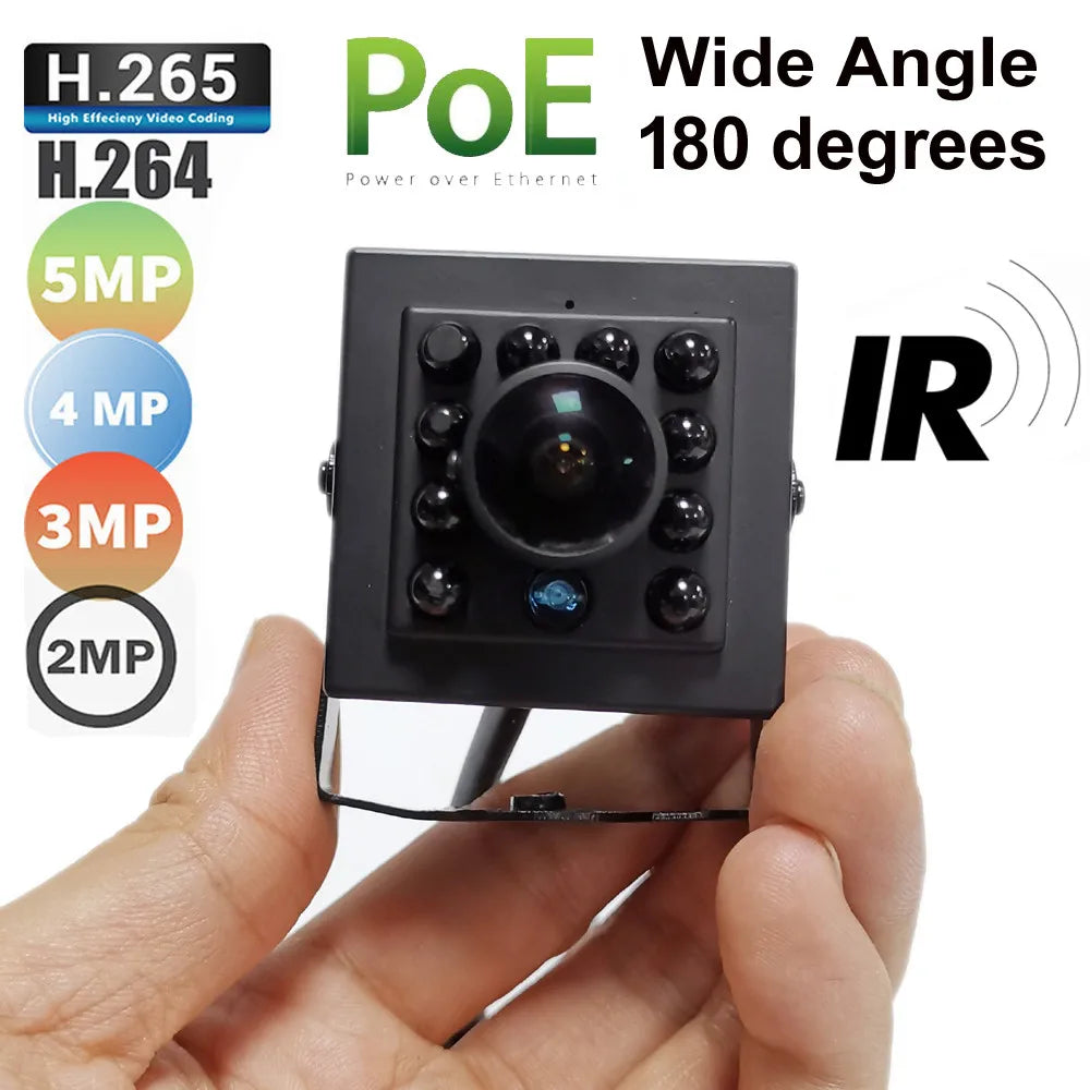8MP POE Mini IP Security Camera with Human Detection and Audio