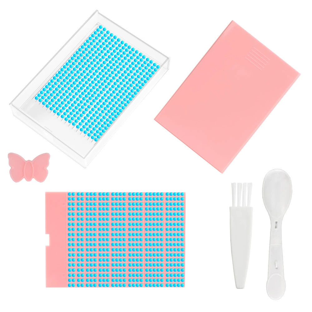 Tava pentru pictură cu diamante cu capac — 10 × 7 × 1.8 cm