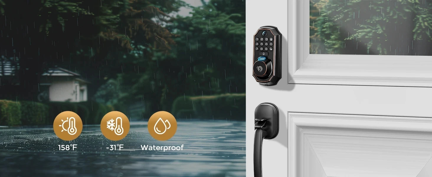 ARPHA Smart Lock D289H Keyless Door Lock with Camera