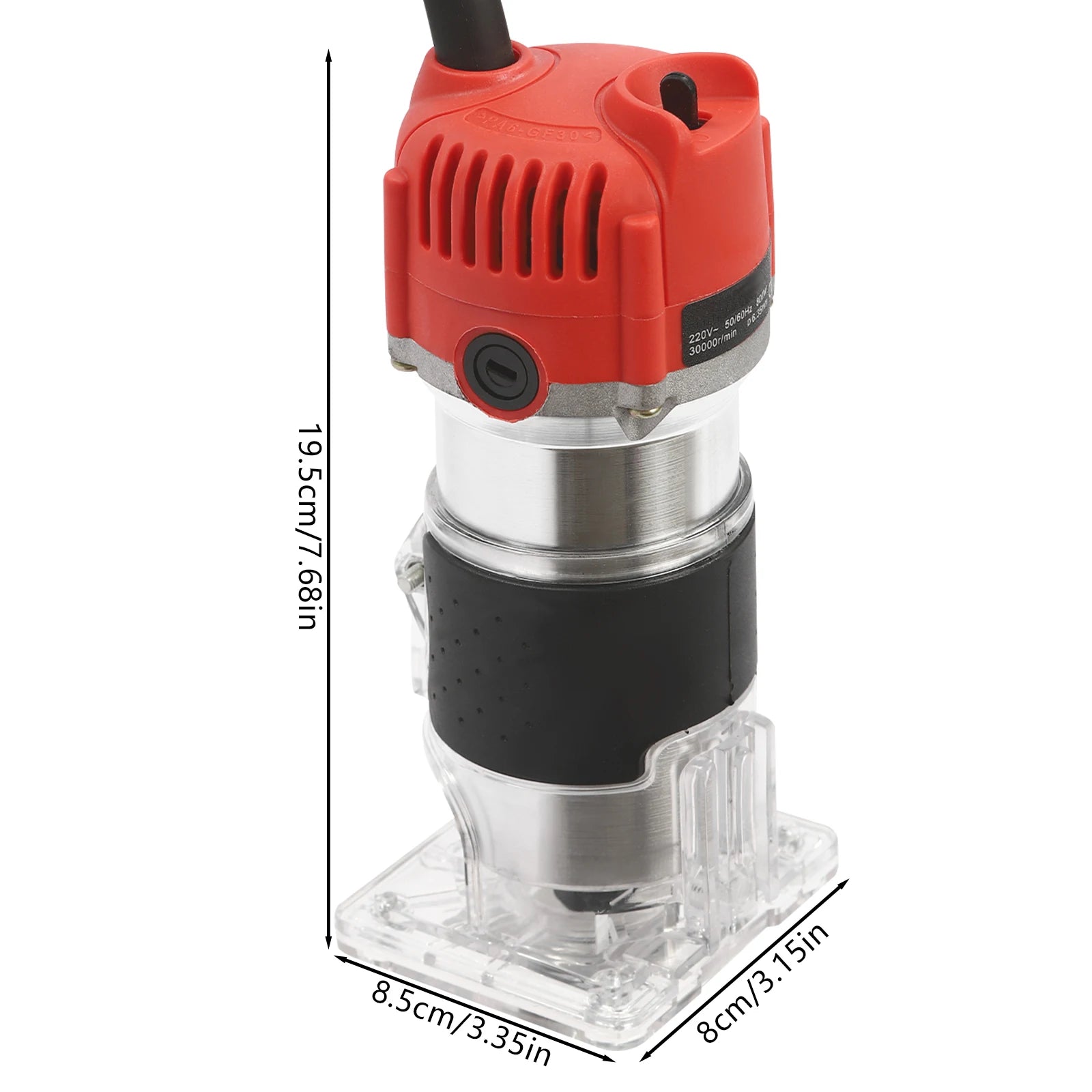 1/4'' Sähköinen puun viimeistelykone tarkkaan jyrsintään