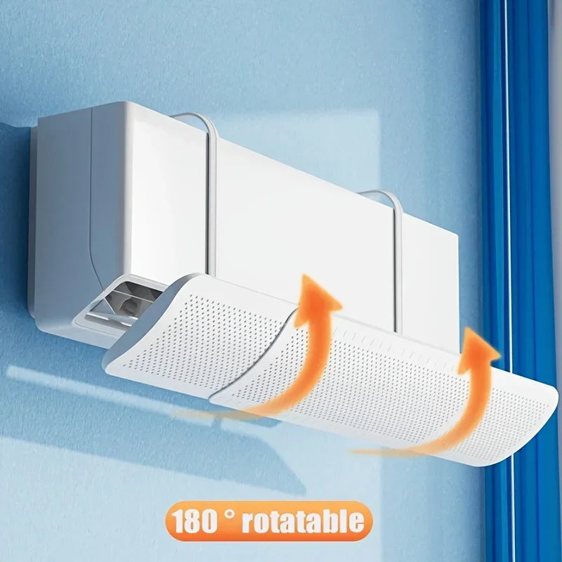 Air Conditioning Wind Shield Anti Direct Blowing Scalable Adjustable Wind Guide Cover Outlet Baffle Windshield Dust Cover 