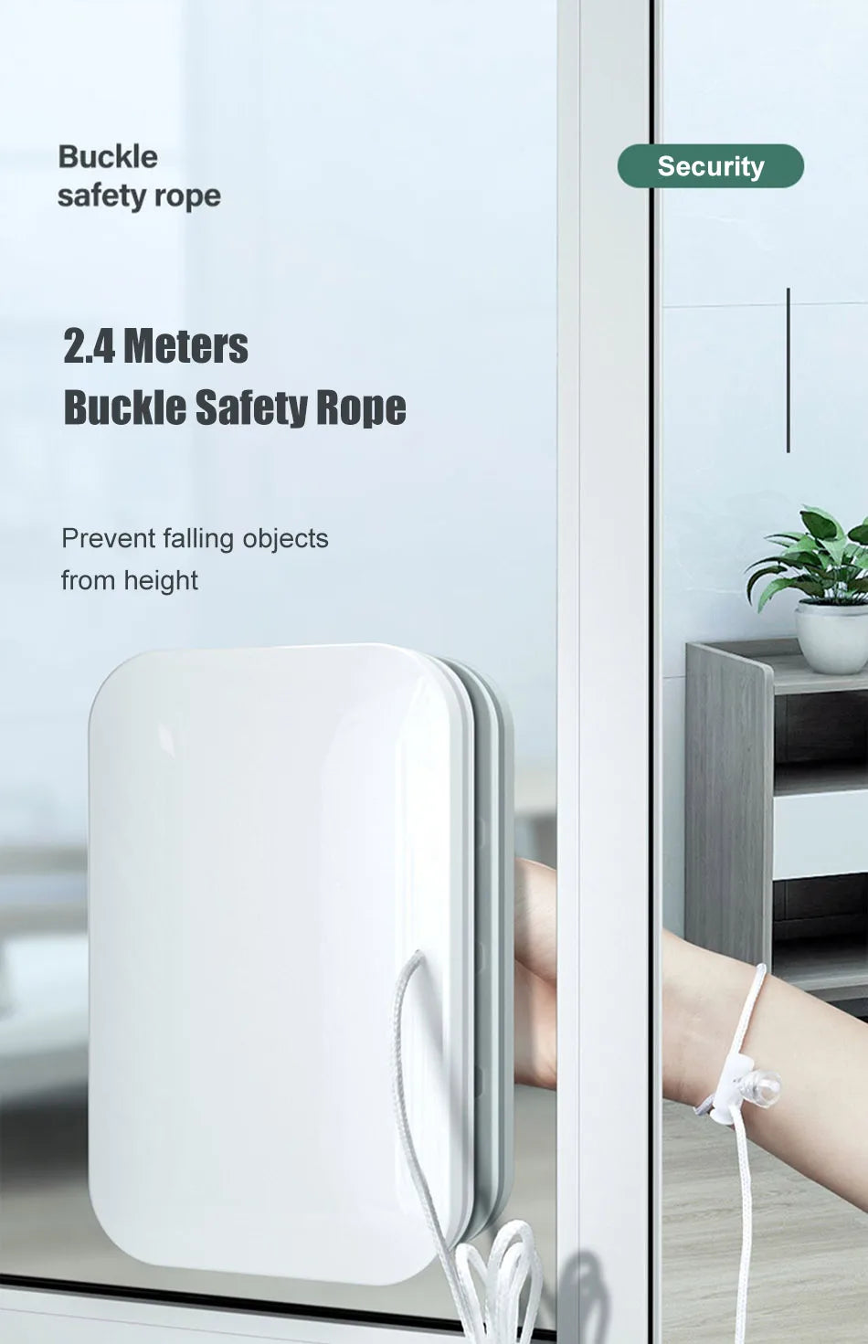 Magnetic Double-Sided Window Cleaner for Glass
