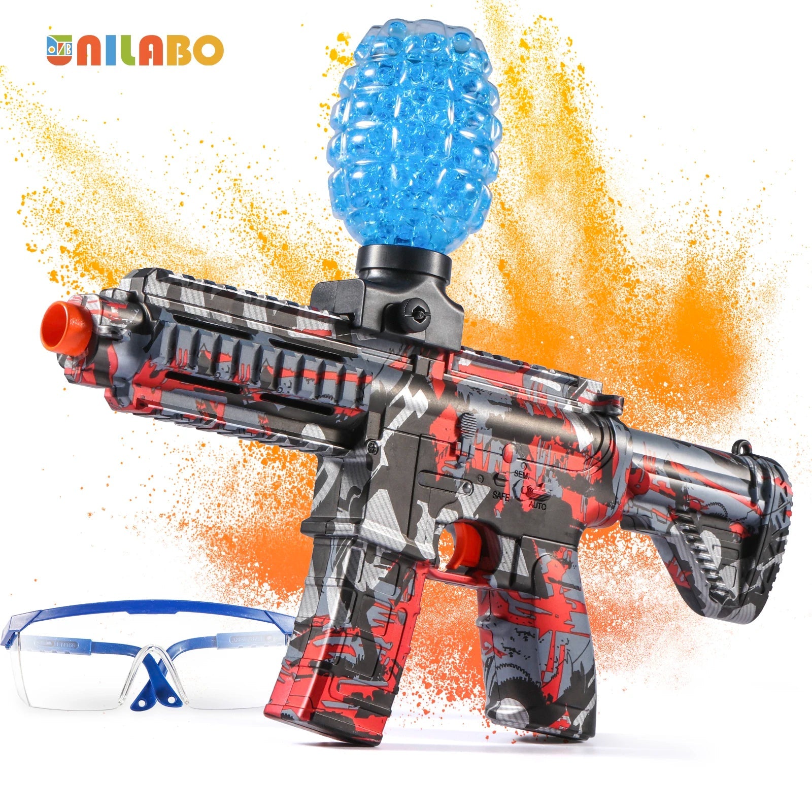 M416 Electric Ball Blaster Toy Gun - High-Speed, Metallic Finish, Rechargeable - Halloween Thanksgiving Gift(Bullets Excluded) 