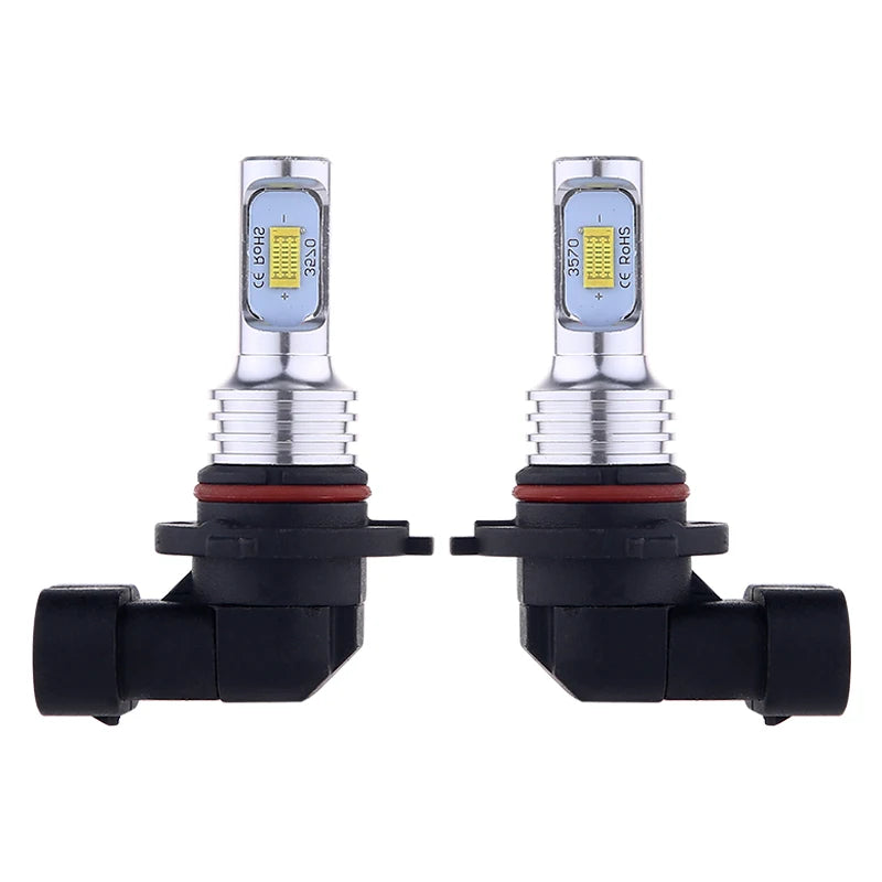 2 Stück Auto HB3 LED-Birnen 9005 9006 HB4 Scheinwerfer Nebellampe Lampe Licht 6000K Weiß Automobil Nebellampen Turbo Mini Lampe Hauptscheinwerfer