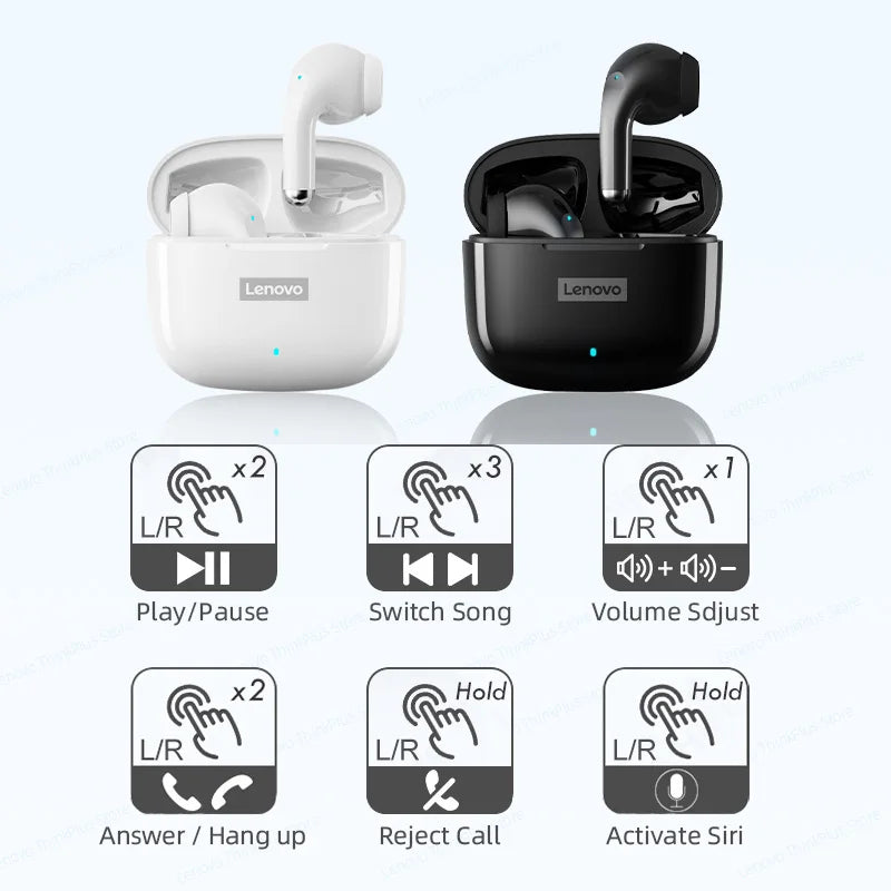 Lenovo LP40 Pro Wireless Earbuds Bluetooth 5.3 Low Latency