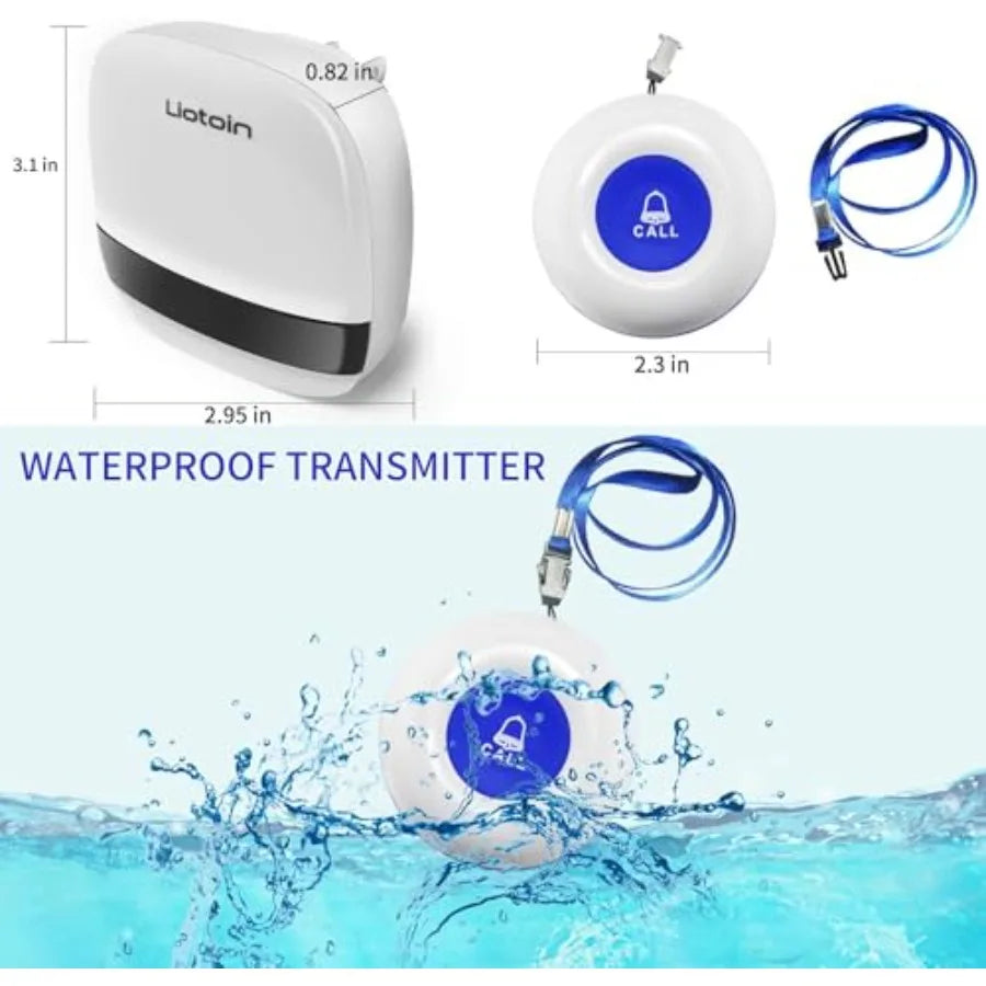 Wireless SOS Call Button Pager System for Caregiver Support