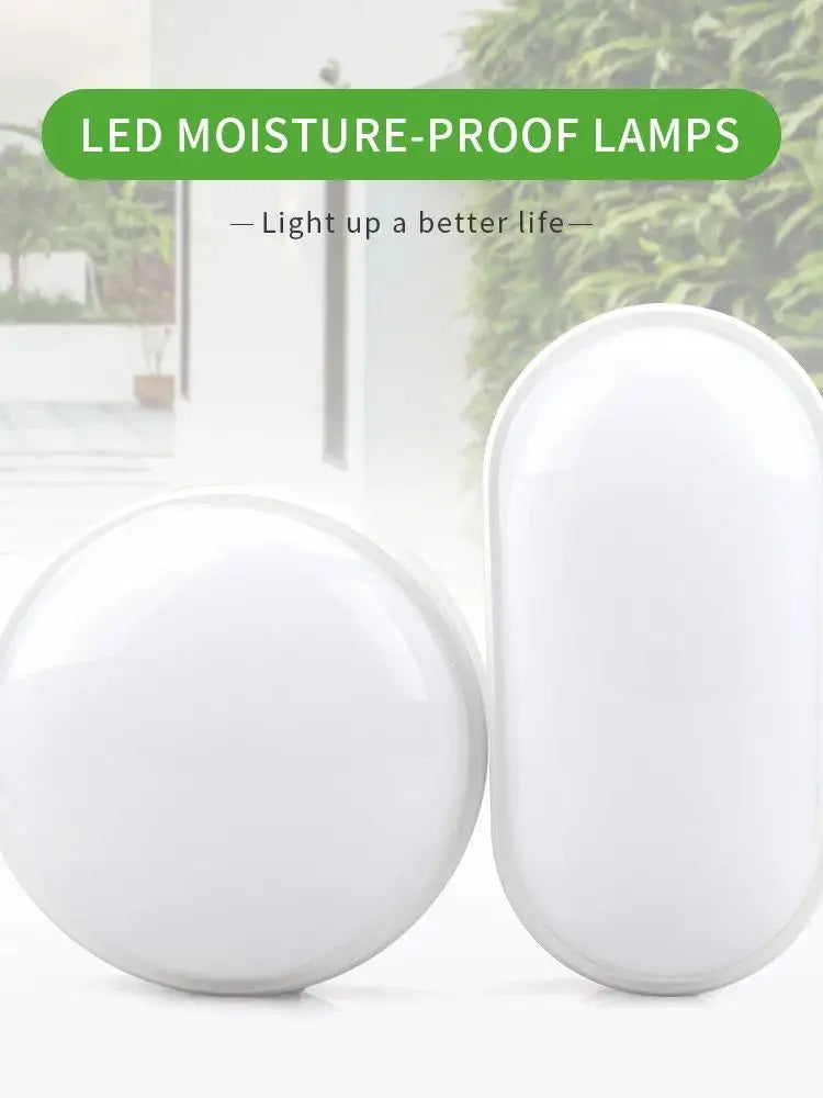 Round or Oval LED Bulkhead Light, 16W/20W