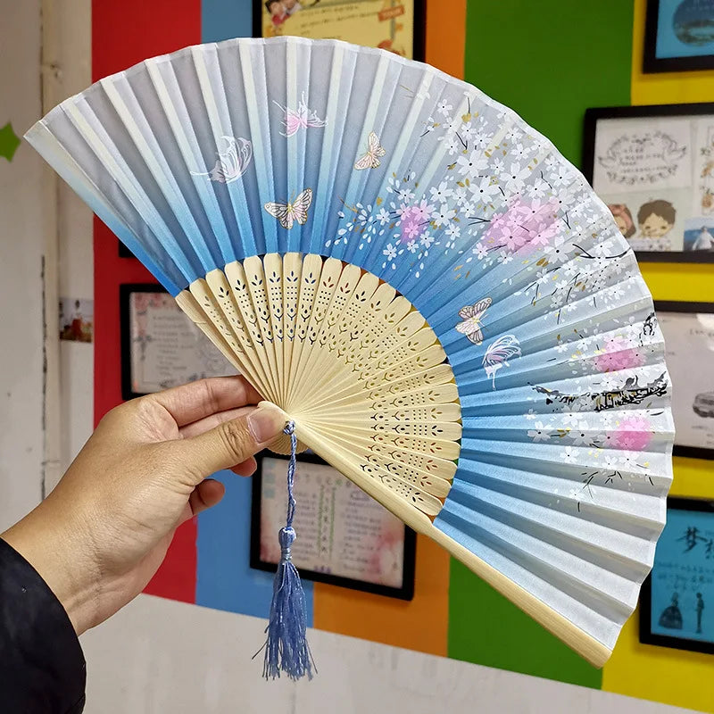 Folding Bamboo Hand Fan in Chinese Style