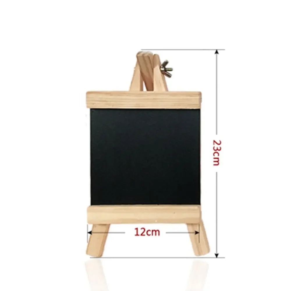 Wood-Framed Desktop Chalkboard Easel, S–L