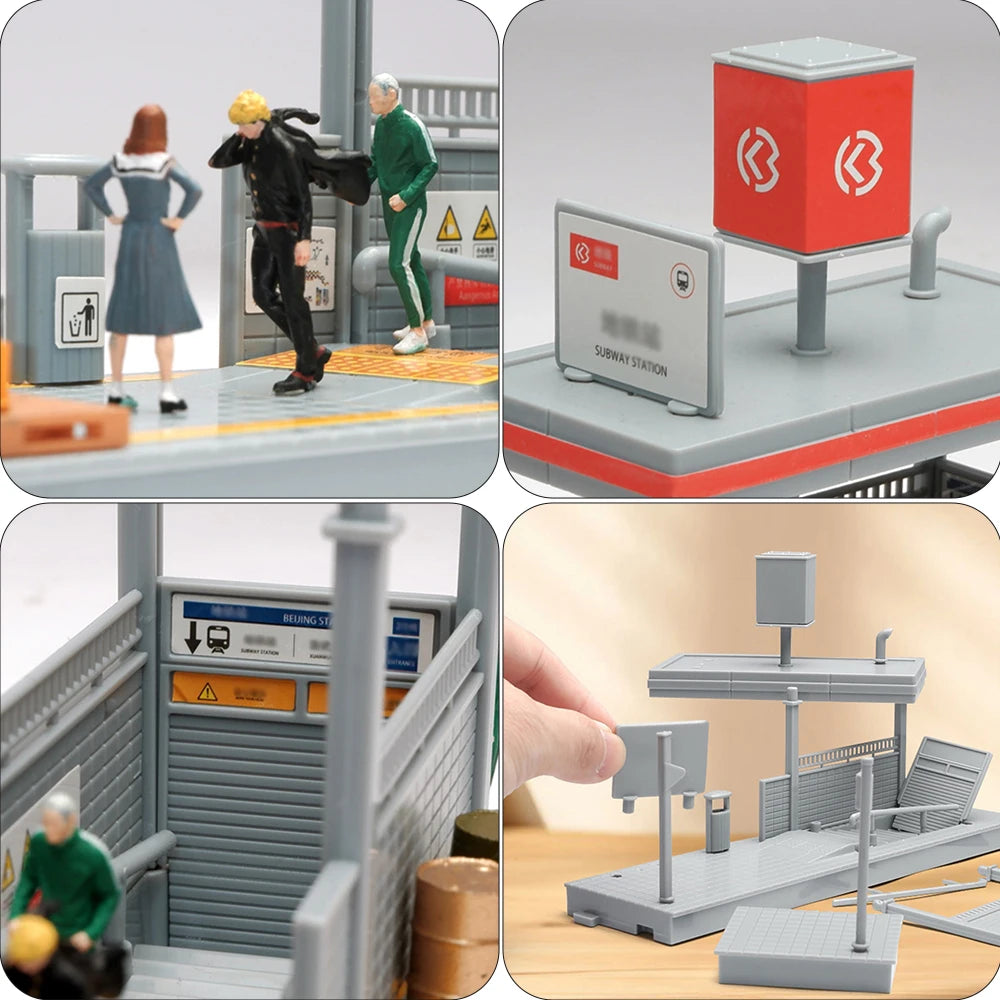 1:64 Subway Exit Building Diorama Model