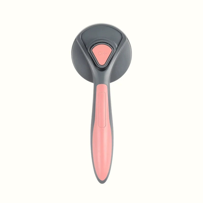 Self-Cleaning Pet Grooming Brush with One-Button Hair Release
