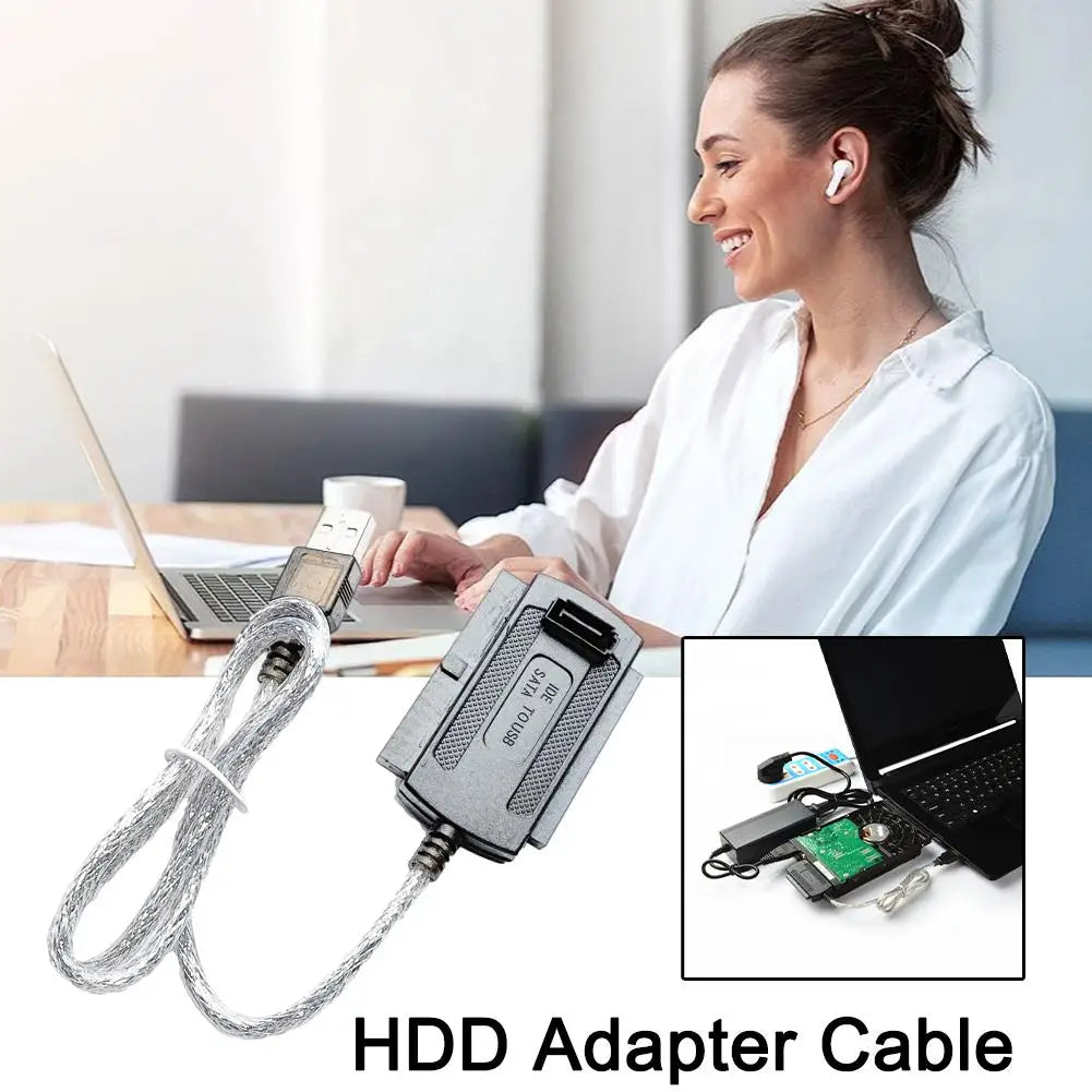 Câble adaptateur USB 2.0 vers disques SATA et IDE